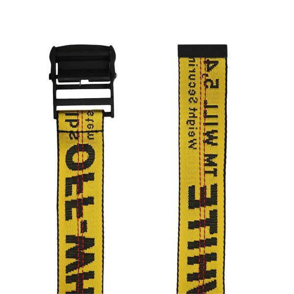 Ремінь чоловічий Off-White Classic Industrial Belt Yellow/Black (OMRB012E20FAB0011810) OMRB012E20FAB0011810 фото