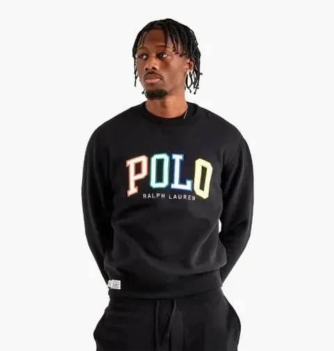 Світшот чоловічий Polo Ralph Lauren RL Fleece Logo Sweatshirt Black (710890191001) 710890191001 фото