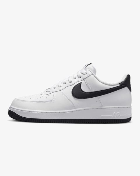 Кроссовки мужские Nike Air Force 1 '07 White Black Outsole (FQ4296-101) FQ4296-101 фото