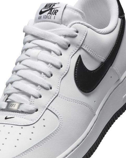 Кроссовки мужские Nike Air Force 1 '07 White Black Outsole (FQ4296-101) FQ4296-101 фото