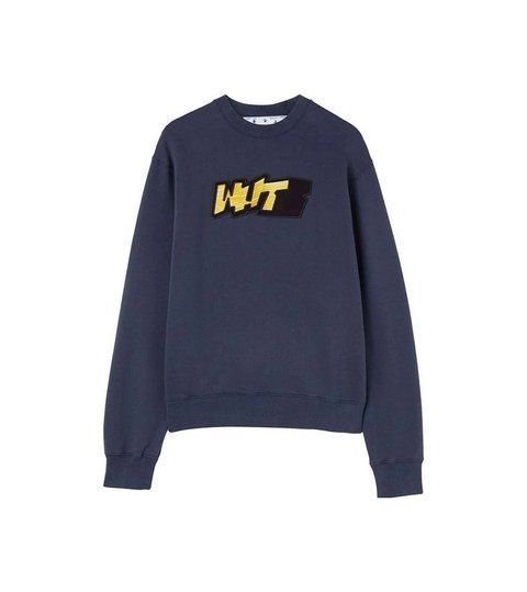 Свитшот мужской OFF-WHITE Graffiti Crewneck (OMBA057F22FLE012) OMBA057F22FLE012 фото