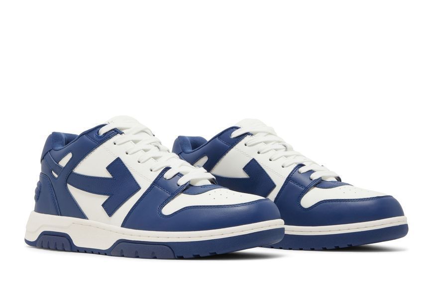 Кеди Off-White Out Of Office OOO Low Tops Dark Blue White (OMIA189S22LEA0010142) OMIA189S22LEA0010142 фото