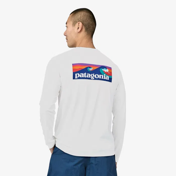 Мужская футболка с длинным рукавом Patagonia Men's Long-Sleeved Capilene&reg; Cool Daily Graphic Shirt - Waters (BOLW45170) BOLW45170 фото