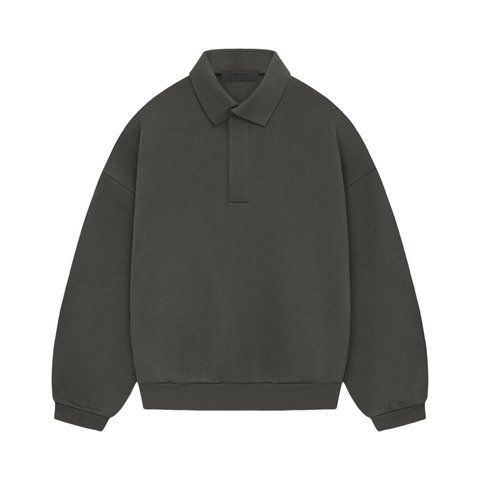 Лонгслив Fear of God ESSENTIALS Long Sleeve Polo Sweatshirt Gray (192SP244390F) 192SP244390F фото