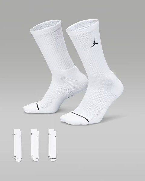 Носки Nike U J Ed Cush Poly Crew 3Pr 144 (DX9632-100) DX9632-100 фото