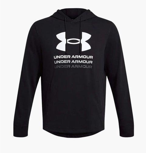 Кофта чоловіча Under Armour Rival Terry Graphic Black (1386047-001) 1386047-001 фото