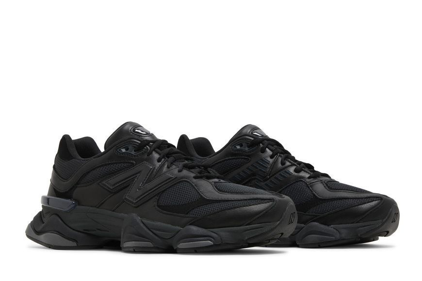 Кроссовки New Balance 9060 'Triple Black Leather' (U9060NRI) U9060NRI фото