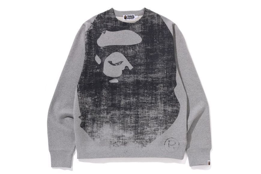 Свитшот мужской Bape APE HEAD OVER PRINT CREWNECK SWEAT 1k80113006 1k80113006 фото