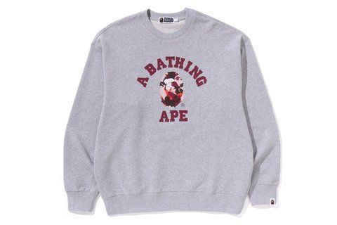 Свитшот мужской Bape MAP CAMO COLLEGE RELAXED FIT CREWNECK SWEAT SHIRT 1L30113311 1L30113311 фото