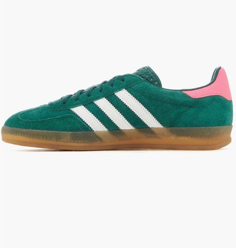 Кросівки жіночі Adidas Gazelle Indoor Collegiate Green Lucid Pink (IG5929) IG5929 фото