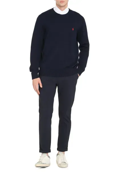 Світшот чоловічий Polo Ralph Lauren Cotton Crew Neck Sweater Hunter Navy (710810846001) 710810846001 фото