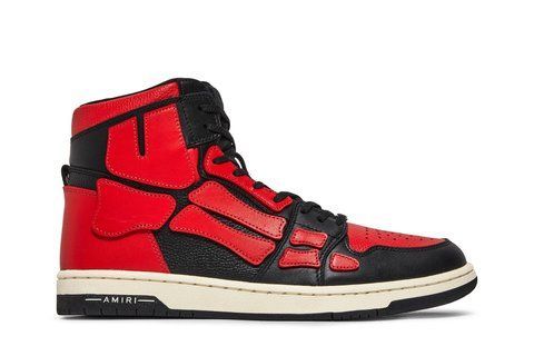 Кеды высокие Amiri Skel Top High Black Red (MFS002-009) MFS002-009 фото